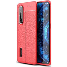 Mobigear Luxury Coque OPPO Find X2 Pro Coque arrière en TPU Souple - Rouge