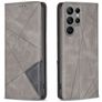 Mobigear Rhombus Slim Housse Samsung Galaxy S23 Ultra Etui - Gris