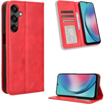 Mobigear Sensation Housse Samsung Galaxy M55 Etui Porte-Monnaie - Rouge
