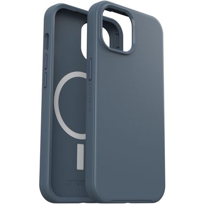 OtterBox Symmetry Coque iPhone 15 MagSafe Coque arrière Rigide Anti-Chocs - Bleu