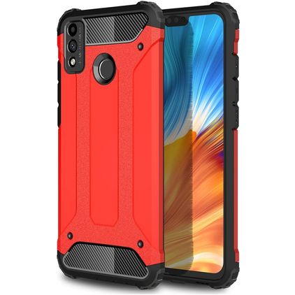 Mobigear Outdoor HONOR 9X Lite Plastique rigide Coque arrière Antichoc - Rouge