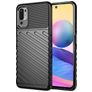 Mobigear Groove Coque Xiaomi Redmi Note 10 5G Coque arrière en TPU Souple - Noir
