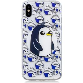 Mobigear Design Coque iPhone XS Coque arrière en TPU Souple - Manchot Mobigear Design Coque iPhone XS Coque arrière en TPU Souple - Manchot