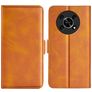 Mobigear Slim Magnet Housse HONOR Magic 4 Lite Etui Porte-Monnaie - Cognac