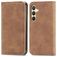 Mobigear Retro Slim Housse Samsung Galaxy S25 Plus Etui Porte-Monnaie - Marron