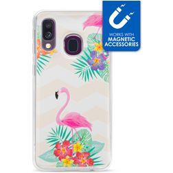 My Style Magneta Samsung Galaxy A40 TPU souple Coque arrière - Flamingo