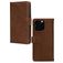 Mobilize Wallet iPhone 16 Pro Cuir véritable Étui Portefeuille - Marron