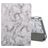Mobigear Tri-Fold Marble Coque iPad 8 (2020) Etui + Porte-crayon - Gris