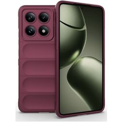 Mobigear Bumpy Coque Xiaomi 14T Coque arrière en TPU Souple - Rouge
