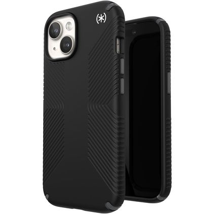 Speck Presidio2 Grip iPhone 15 Plastique rigide Coque arrière Antichoc - Noir