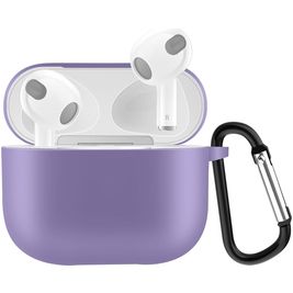 Mobigear Classic Coque Apple AirPods 3 Coque en Silicone Souple - Violet