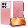 Mobigear Flowers Housse POCO X6 Pro Etui Porte-Monnaie - Rose doré