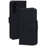 Mobiparts Wallet Housse Samsung Galaxy A17 Etui en Cuir Véritable Porte-Monnaie - Noir