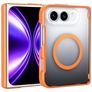 Mobigear Crystal iPhone Duo MagSafe Plastique rigide Coque arrière - Orange