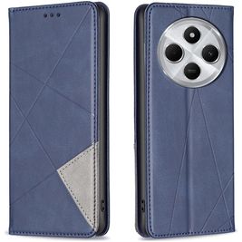 Mobigear Rhombus Slim Housse Xiaomi Redmi 14C Etui - Bleu