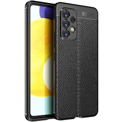 Mobigear Luxury Coque Samsung Galaxy A53 Coque arrière en TPU Souple - Noir