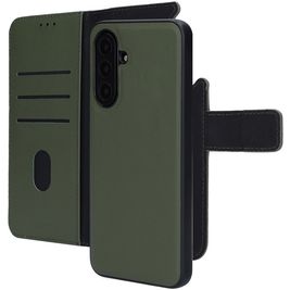 Mobiparts Housse Samsung Galaxy A17 Etui avec Coque Détachable en Cuir Véritable Porte-Monnaie - Vert