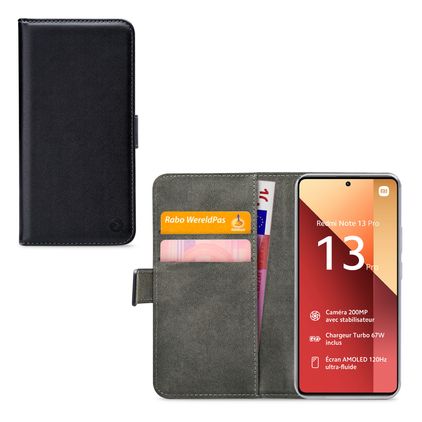 Mobilize Classic Gelly Wallet Housse POCO M6 Pro Etui Porte-Monnaie - Noir