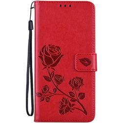 Mobigear Roses Housse HONOR 50 Lite Etui Porte-Monnaie - Rouge