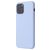 Mobigear Rubber Touch Coque iPhone 12 Coque arrière en Silicone - Bleu