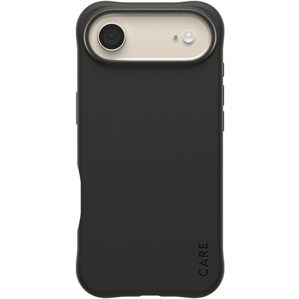 CARE by PanzerGlass Fashionable Coque iPhone Air MagSafe Coque arrière en Silicone - Noir