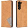 Mobigear Rhombus Slim Samsung Galaxy S25 Plus Étui - Cognac