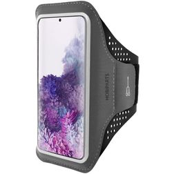 Mobiparts Comfort Fit Brassard Téléphone Samsung Galaxy S20 Plus Brassard Coque de Sport en Neoprène - Noir
