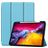 Mobigear Tri-Fold Gel Coque iPad Pro 11 Pouces (2022) Etui en TPU,Similicuir + Porte-crayon - Bleu