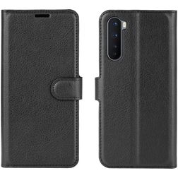 Mobigear Classic Housse OnePlus Nord Etui Porte-Monnaie - Noir