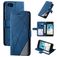 Mobigear Rhombus Housse iPhone SE (2020) Etui Porte-Monnaie - Bleu