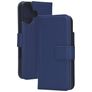Mobiparts Wallet Housse iPhone 16 MagSafe Etui en Cuir Véritable Porte-Monnaie - Bleu