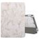 Mobigear Tri-Fold Marble Coque iPad 8 (2020) Etui + Porte-crayon - Blanc