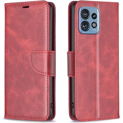 Mobigear Excellent Housse Motorola Edge 40 Pro Etui Porte-Monnaie - Rouge