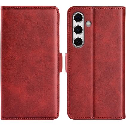 Mobigear Slim Magnet Housse Samsung Galaxy S24 FE Etui Porte-Monnaie - Rouge