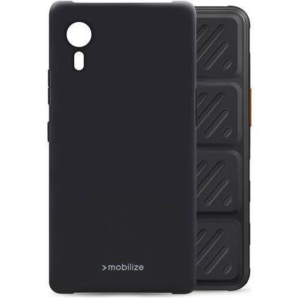 Mobilize Rubber Gelly Coque Samsung Galaxy Xcover 7 Coque arrière en TPU Souple - Matt Black