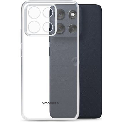 Mobilize Gelly Case Coque Transparente Motorola Moto G56 Coque arrière en TPU Souple - Transparent