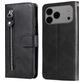 Mobigear Zipper Housse iPhone 17 Pro Max Etui Porte-Monnaie - Noir