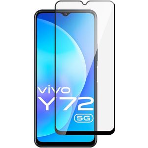 Mobigear Premium Vivo Y72 Verre trempé Protection d'écran - Compatible Coque - Noir