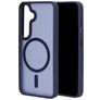 Mobiparts Hardcover Coque Samsung Galaxy S25 MagSafe Coque arrière Rigide - Satin Blue