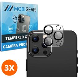 Mobigear iPhone 12 Pro Verre trempé Protection Caméra - Compatible Coque (Lot de 3)