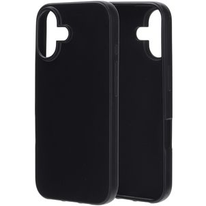 Mobiparts Classic Coque iPhone 16 Coque arrière en TPU Souple - Noir
