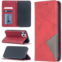 Mobigear Rhombus Slim Housse iPhone 12 Etui - Rouge