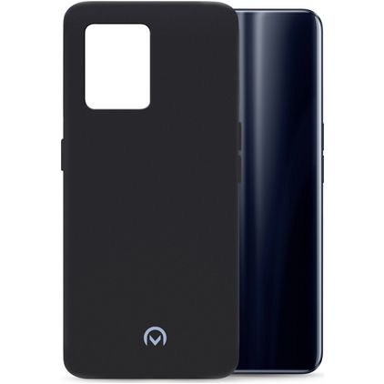 Mobilize Rubber Gelly Coque Realme 9 5G Coque arrière en TPU Souple - Matt Black