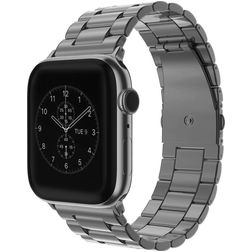 Mobigear Antwerp Bracelet Acier Apple Watch Fermeture boucle déployante - 42/41/40/38 mm - Gris