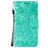 Mobigear Flowers Samsung Galaxy Note 10 Lite Étui Portefeuille - Turquoise