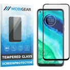 Mobigear Premium Motorola Moto G8 Verre trempé Protection d'écran - Compatible Coque - Noir