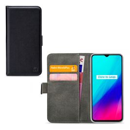 Mobilize Classic Gelly Wallet Housse Realme C3 Etui Porte-Monnaie - Noir