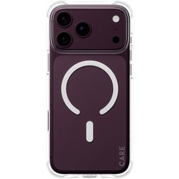 CARE by PanzerGlass Fashionable iPhone 18 Pro Max MagSafe TPU souple Coque arrière - Transparent / Blanc