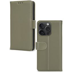 Mobilize Premium Gelly Wallet Housse iPhone 15 Pro Etui Porte-Monnaie - Vert