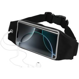 Mobiparts Comfort Fit Brassard Téléphone iPhone 16 Pro Brassard Coque de Sport en Neoprène - Noir